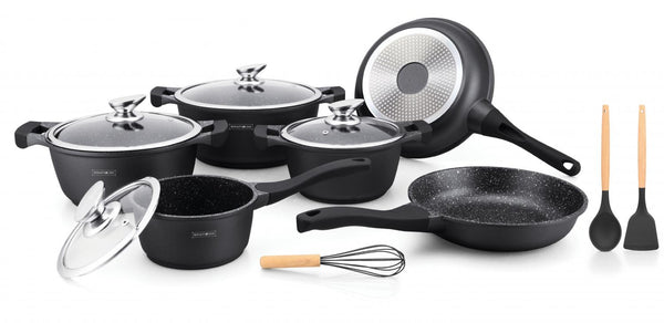 Batterie de Cuisine à Revêtement en Céramique de 13 Pièces Royalty Line RL-BS1010M