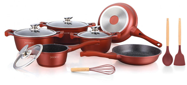 Batterie de Cuisine à Revêtement en Céramique de 13 Pièces Royalty Line RL-BS1010M