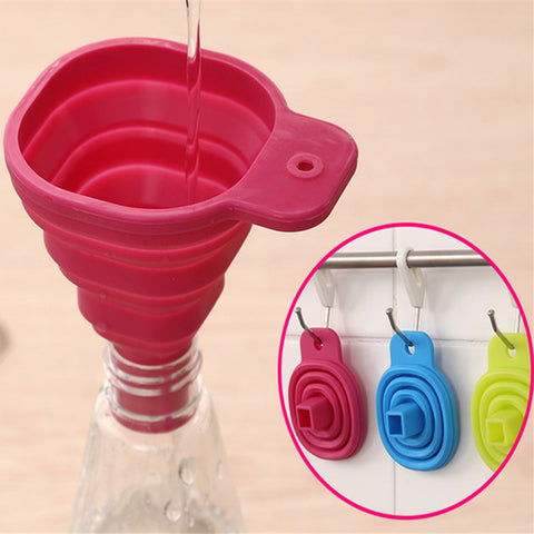 Entonnoir en silicone pliable