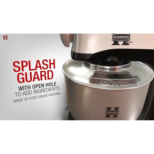 Herzberg HG-5029: Batteur Sur Socle 3 En 1 De 800 W Avec Action De Battement Planétaire